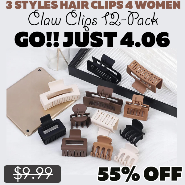 Claw Clips 12-Pack Only $4.06 (Regularly $9.99)