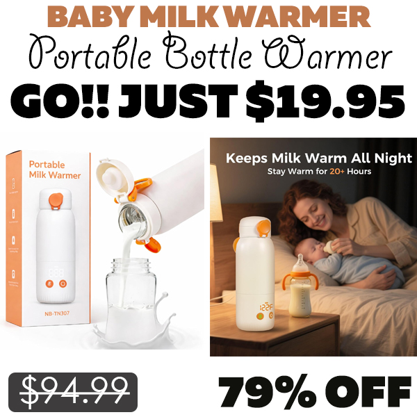 Portable Bottle Warmer Only $19.95 (Regularly $94.99)