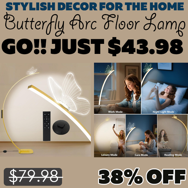 Butterfly Arc Floor Lamp Only $43.98 (Regularly $79.98)
