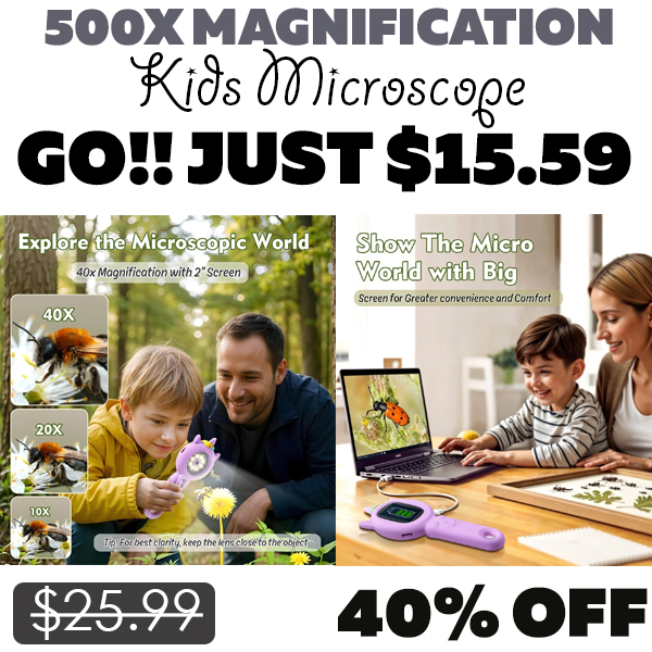 Kids Microscope Only $15.59 (Regularly $25.99)