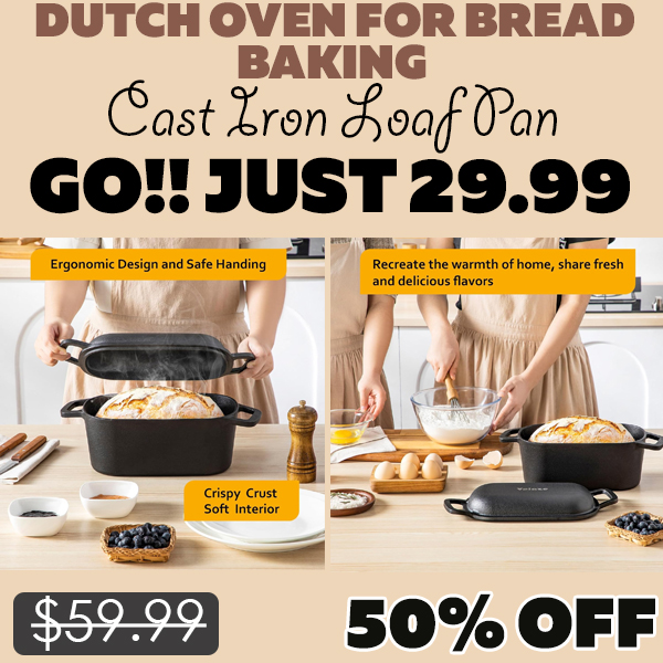 Cast Iron Loaf Pan Only $29.99 (Regularly $59.99)