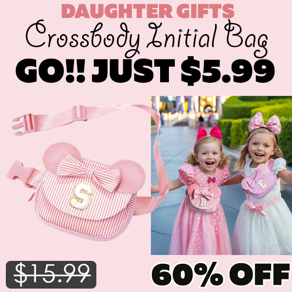 Crossbody Initial Bag Only $5.99 (Regularly $15.99)