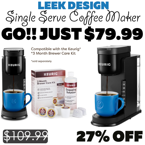 Single Serve Coffee Maker Only $79.99 (Regularly $109.99)