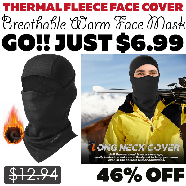 Breathable Warm Face Mask Only $6.99 (Regularly $12.94)
