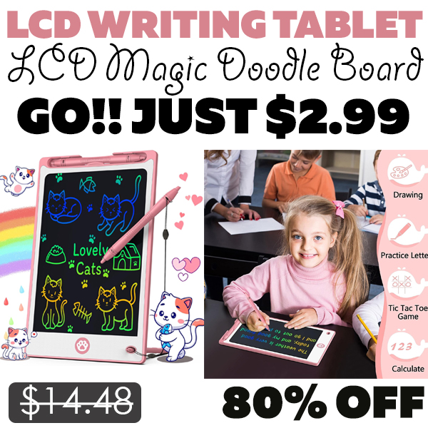 LCD Magic Doodle Board Only $2.99 (Regularly $14.48)