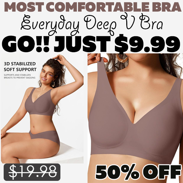 Everyday Deep V Bra Only $9.99 (Regularly $19.98)