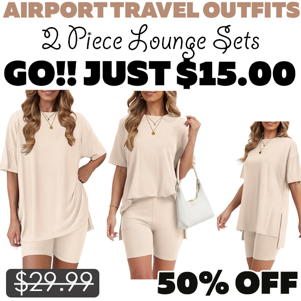 2 Piece Lounge Sets Only $15.00 (Regularly $29.99)