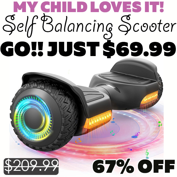 Self Balancing Scooter Only $69.99 (Regularly $209.99)
