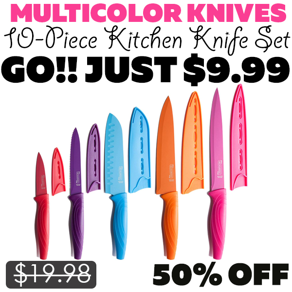 10-Piece Kitchen Knife Set Only $9.99 (Regularly $19.98)