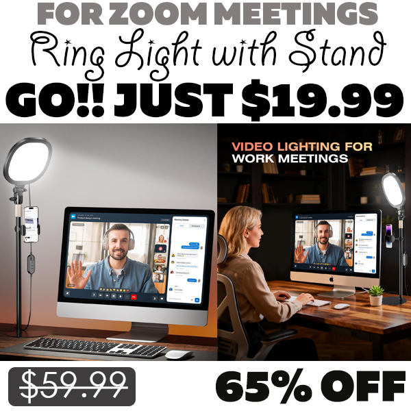 Ring Light with Stand Only $19.99 (Regularly $59.99)