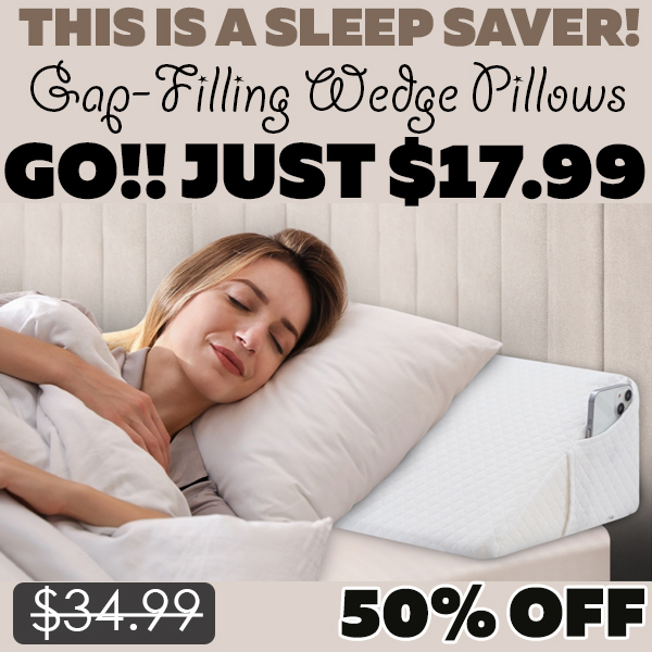 Gap-Filling Wedge Pillows Only $17.99 (Regularly $34.99)