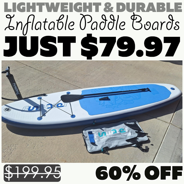 Inflatable Paddle Boards w/ Accessories from $79.97 Shipped on Amazon (Reg. $200)