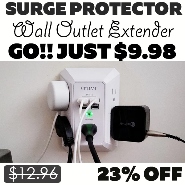 Wall Outlet Extender Only $9.98 (Regularly $12.96)
