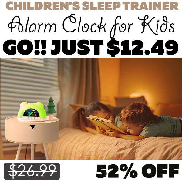 Alarm Clock for Kids Only $12.49 (Regularly $26.99)