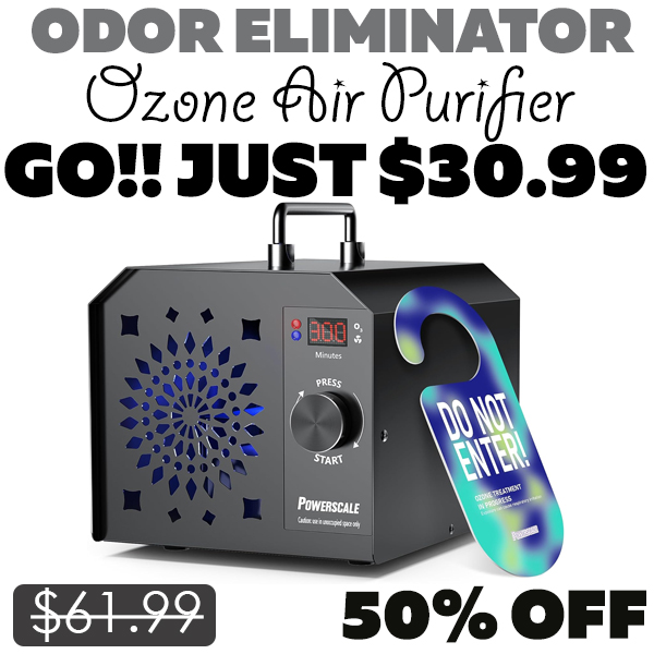 Ozone Air Purifier Only $30.99 (Regularly $61.99)