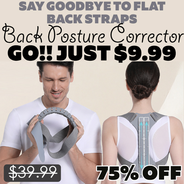Back Posture Corrector Only $9.99 (Regularly $39.99)