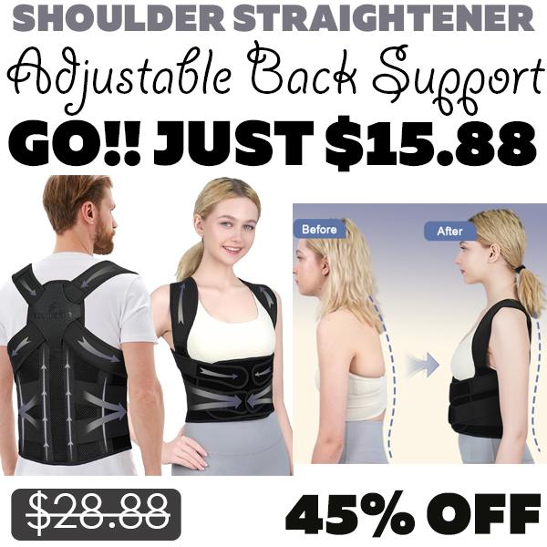Adjustable Back Support Only $15.88 (Regularly $28.88)