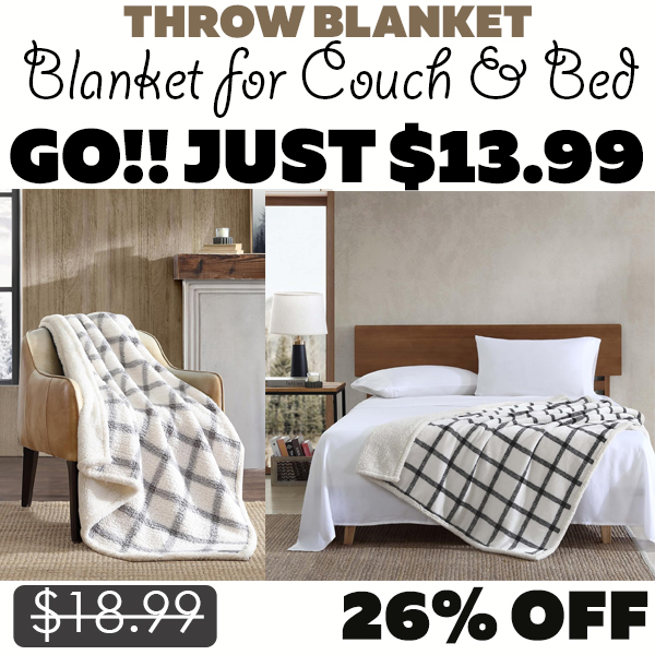 Blanket for Couch & Bed Only $13.99 (Regularly $18.99)