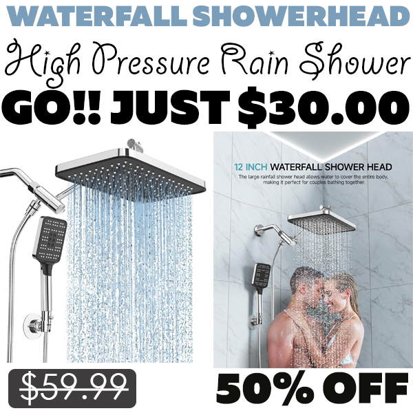 High Pressure Rain Shower Only $30.00 (Regularly $59.99)