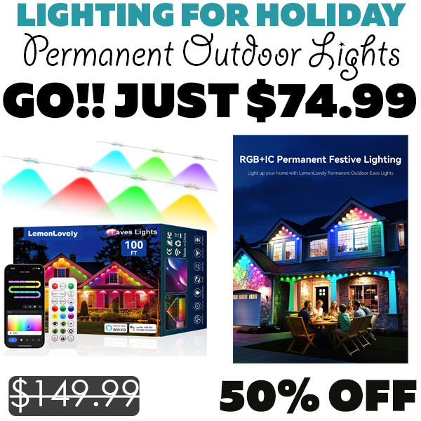 Permanent Outdoor Lights Only $74.99 (Regularly $149.99)