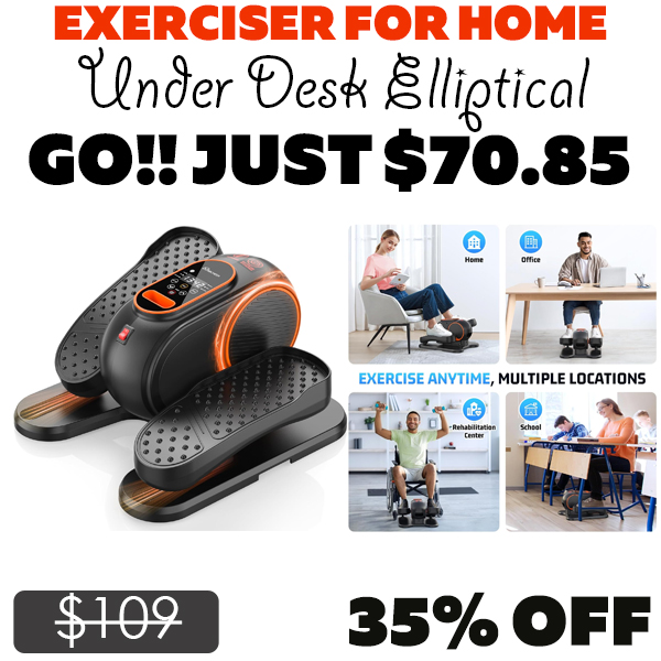 Under Desk Elliptical Only $70.85 (Regularly $109)