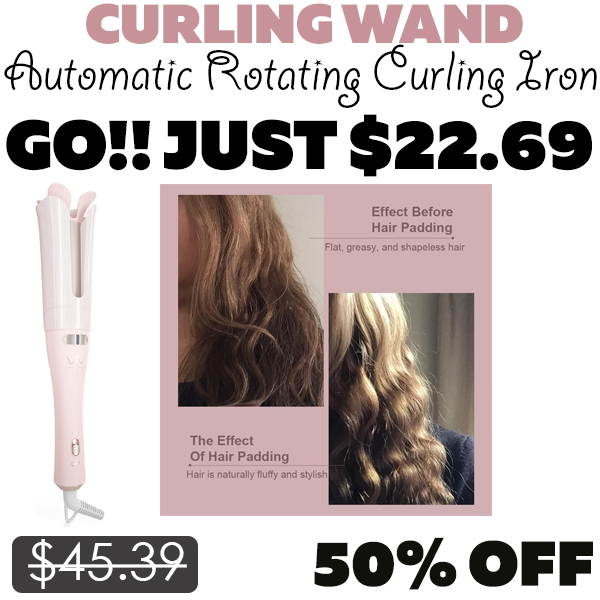 Automatic Rotating Curling Iron Only $22.69 (Regularly $45.39)