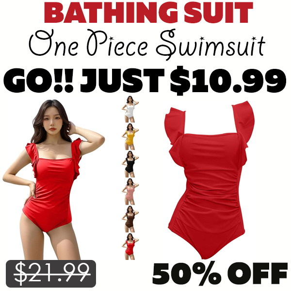One Piece Swimsuit Only $10.99 (Regularly $21.99)