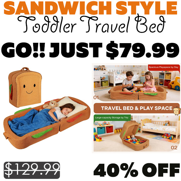 Toddler Travel Bed Only $79.99 (Regularly $129.99)