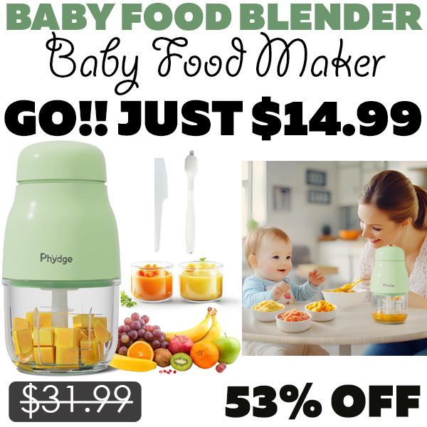 Baby Food Maker Only $14.99 (Regularly $31.99)