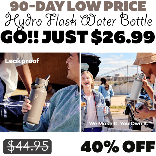 Hydro Flask Water Bottle Only $26.99 (Regularly $44.95)