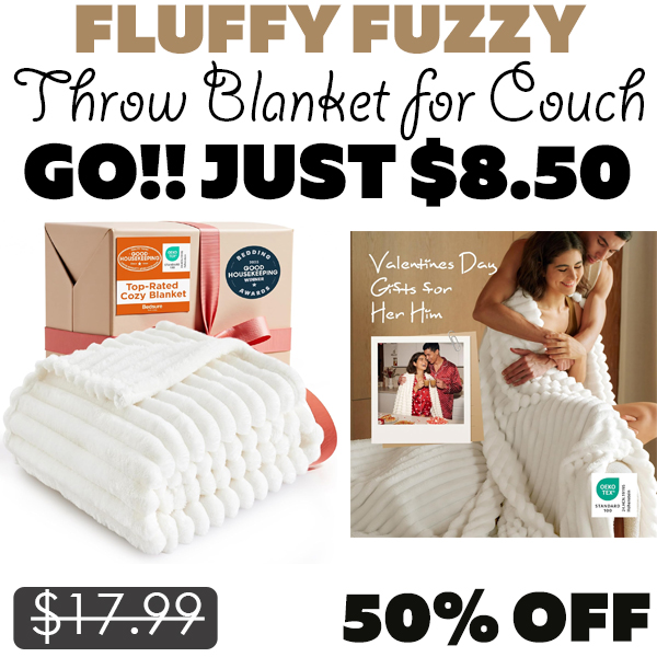 Throw Blanket for Couch Only $8.50 (Regularly $17.99)