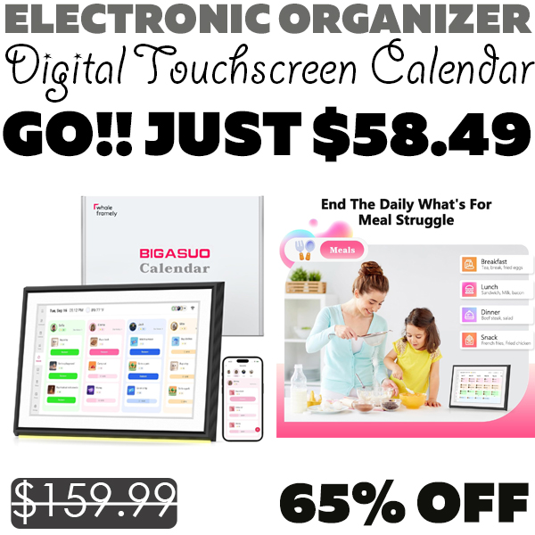 Digital Touchscreen Calendar Only $58.49 (Regularly $159.99)