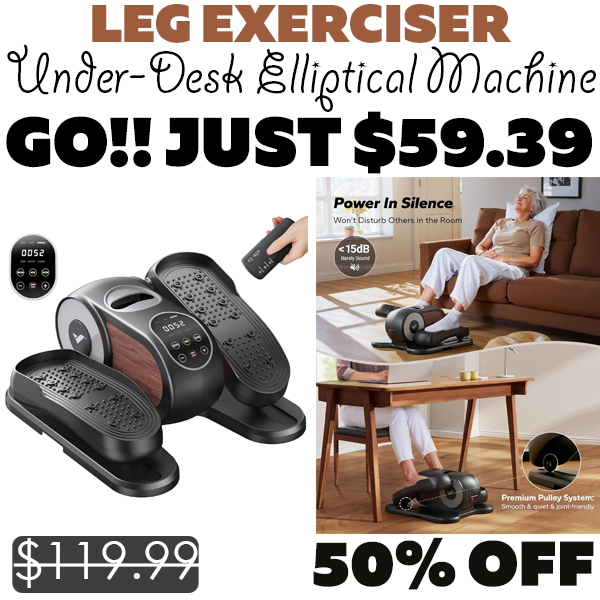 Under-Desk Elliptical Machine Only $59.39 (Regularly $119.99)