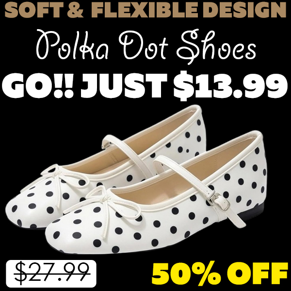 Polka Dot Shoes Only $13.99 (Regularly $27.99)