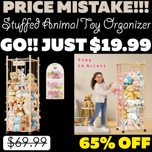 Stuffed Animal Toy Organizer Only $19.99 (Regularly $69.99)
