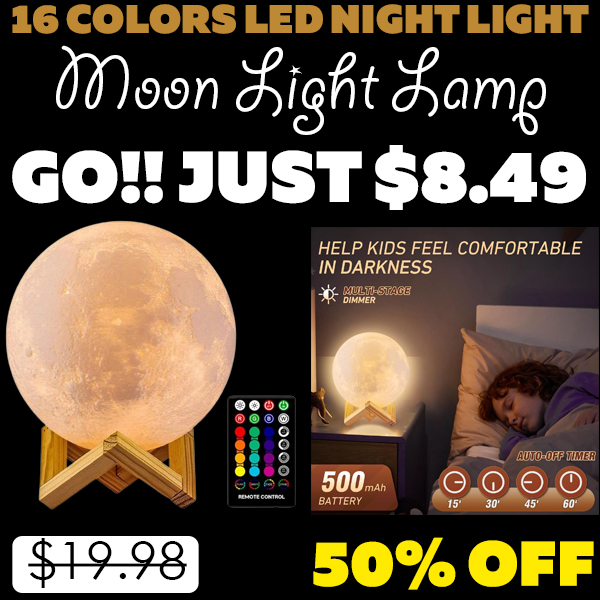 Moon Light Lamp Only $8.49 (Regularly $19.99)