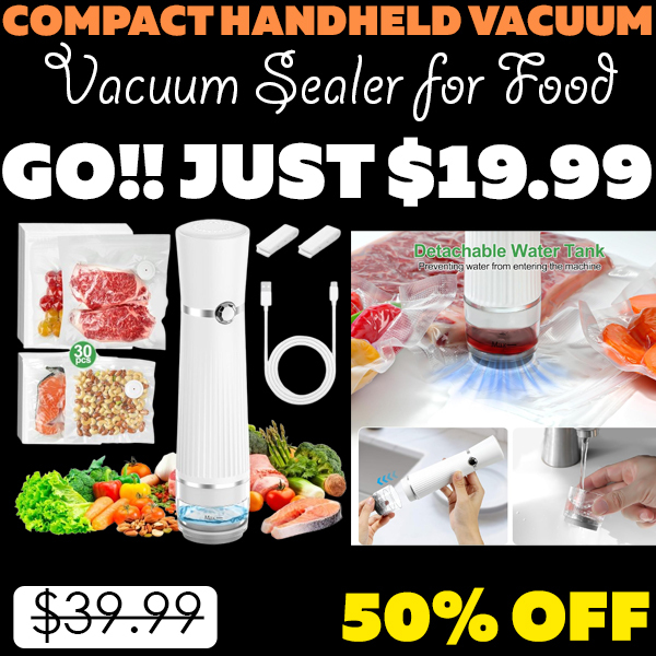 Vacuum Sealer for Food Only $19.99 (Regularly $39.99)