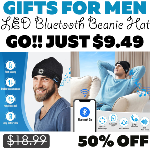 LED Bluetooth Beanie Hat Only $9.49 (Regularly $18.99)