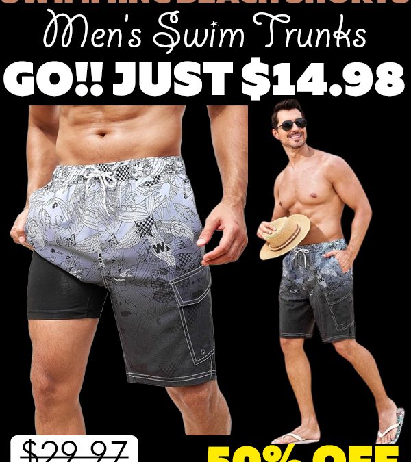 Men’s Swim Trunks Only $14.98 (Regularly $29.97)
