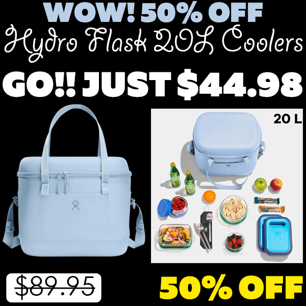 Hydro Flask 20L Coolers Only $44.98 (Regularly $89.95)