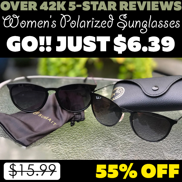Women’s Polarized Sunglasses Only $6.39 (Regularly $15.99)