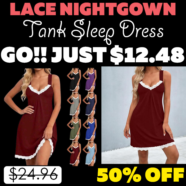 Tank Sleep Dress Only $12.48 (Regularly $24.96)