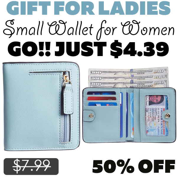 Small Wallet for Women Only $4.39 (Regularly $7.99)
