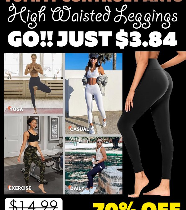 High Waisted Leggings Only $3.84 (Regularly $14.99)