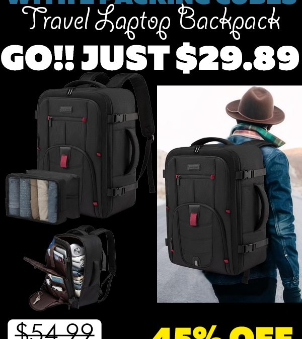 Travel Laptop Backpack Only $29.89 (Regularly $54.99)