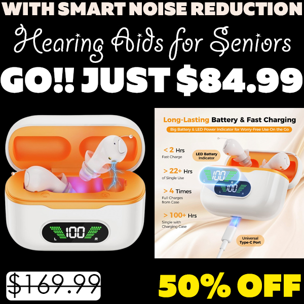Hearing Aids for Seniors Only $84.99 (Regularly $169.99)