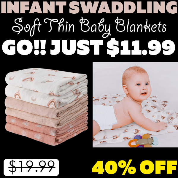 Soft Thin Baby Blankets Only $11.99 (Regularly $19.99)