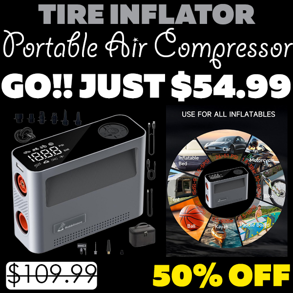 Portable Air Compressor Only $54.99 (Regularly $109.99)