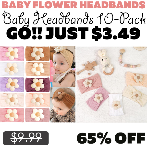 Baby Headbands 10-Pack Only $3.49 (Regularly $9.99)