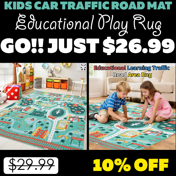 Educational Play Rug Only $26.99 (Regularly $29.99)